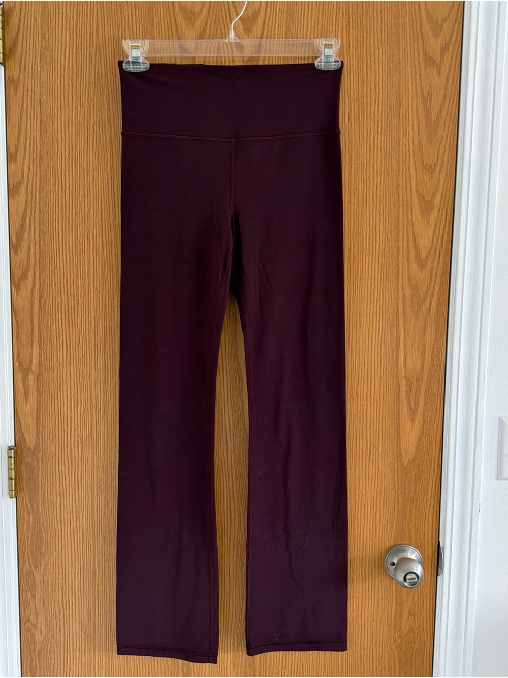 Athleta Elation Straight Leg Pant Medium Purple Yoga Athletic Pull On Stretch